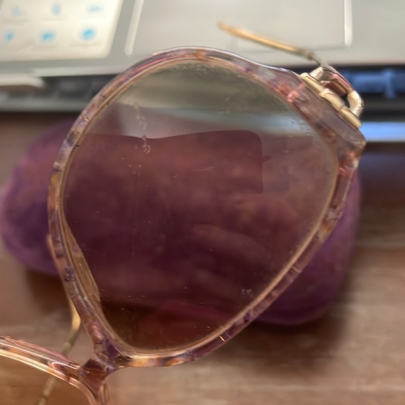 Gucci vintage GG2289 BT6 oversized rounded full rim pink tortoise gold metallic - Picture 9 of 16